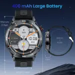 Montre intelligente avec écran IPS 360p de 1.52 pouce