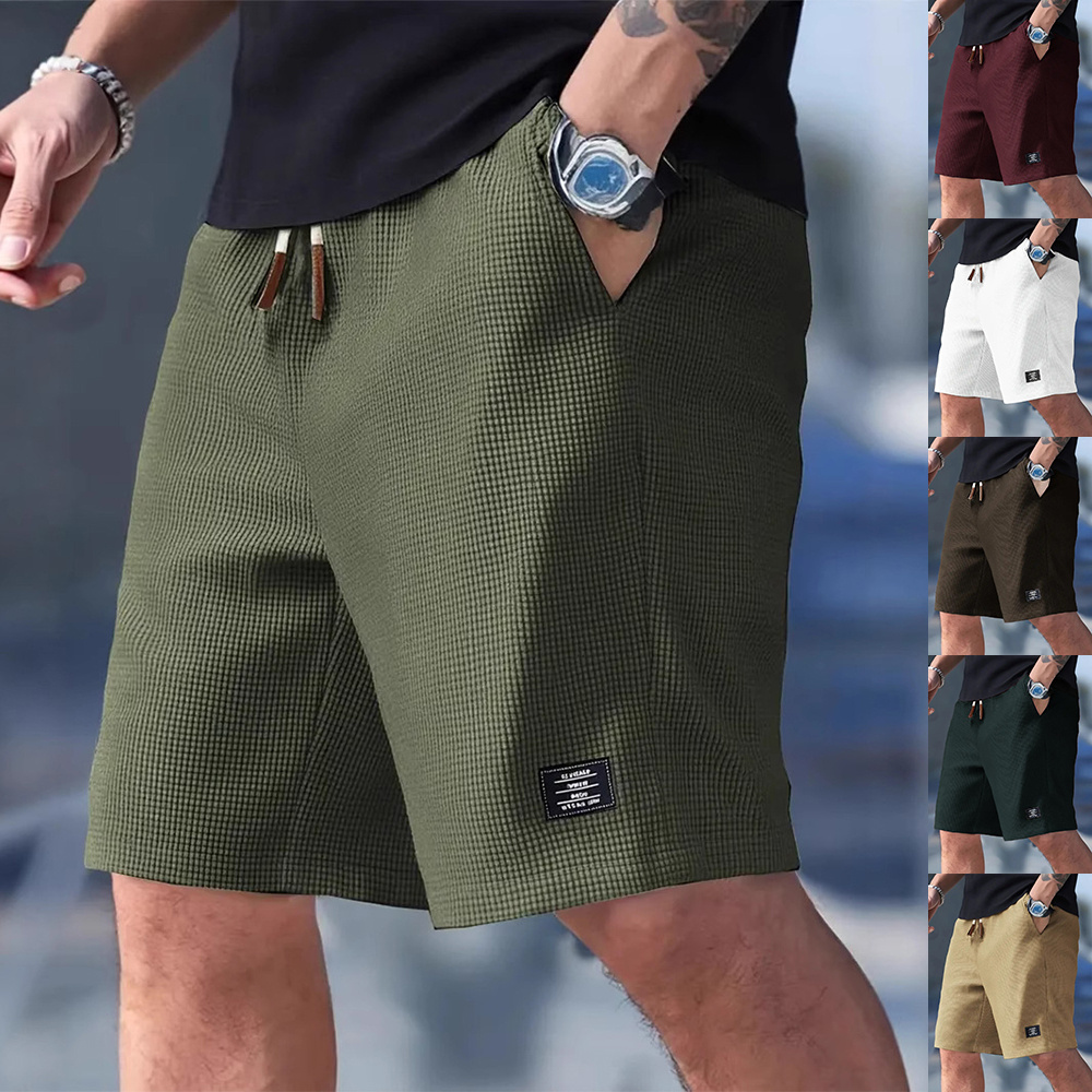 Men’s Casual Sports Shorts Summer Loose Drawstring Pocket Pants